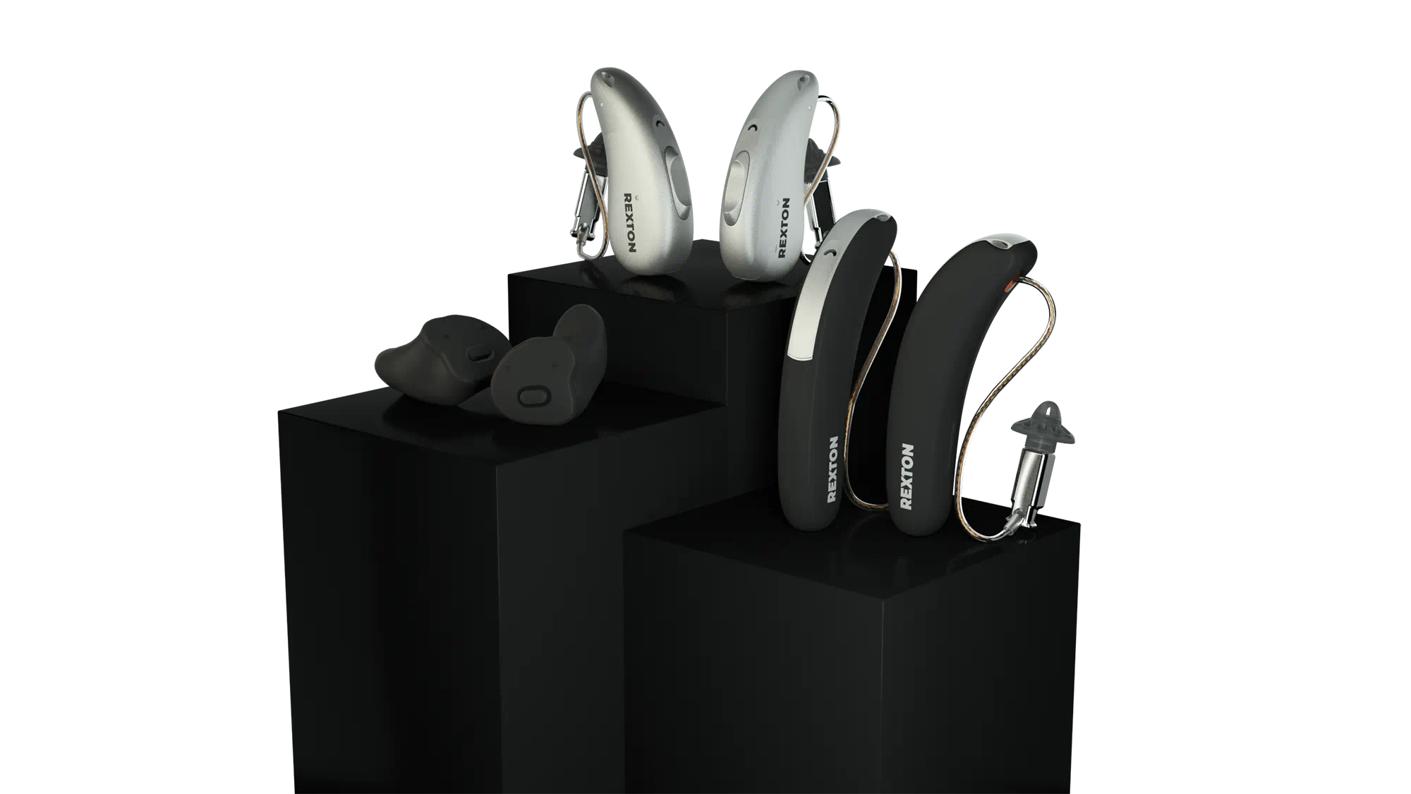 Rexton BiCore platform with a hearing aid range covering mild to severe hearing loss 